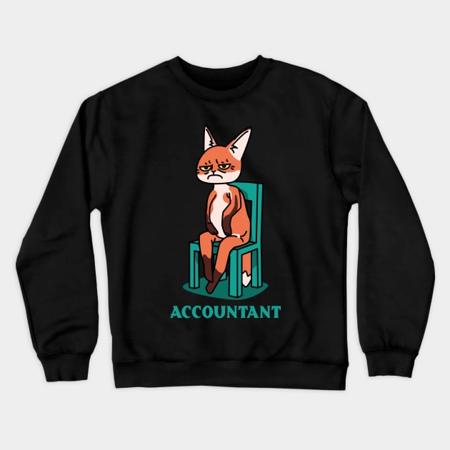 Accountant Sad Meme - Accounting & Finance Funny Crewneck Sweatshirt by Condor Designs